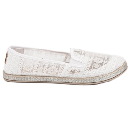 Slipons de encaje MCKEYLOR blanco