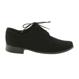 Zapatos niño miko, ante, zapatos de comunión negros