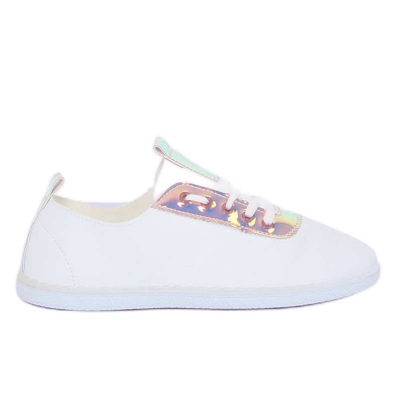 Zapatillas blancas y rosas con holograma JX71P Champagne blanco