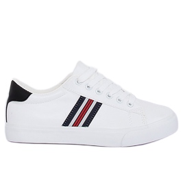 Zapatillas de mujer en blanco y negro BL158P Blanco
