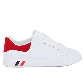 Zapatillas de mujer blancas y rojas BL147P Red blanco