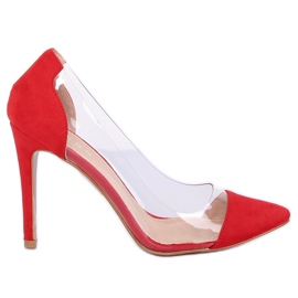 Alfileres rojos transparentes 9003-56 Rojo
