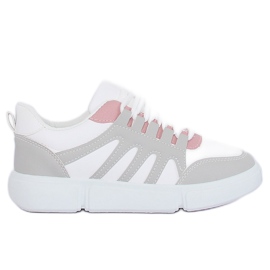 Blanco y gris BL150P Zapatillas deportivas grises