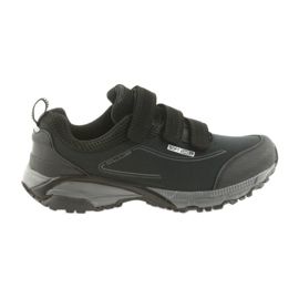 American Club Zapatillas deportivas de mujer ADI con velcro americano soft-shell impermeable WT08 / 19 negro