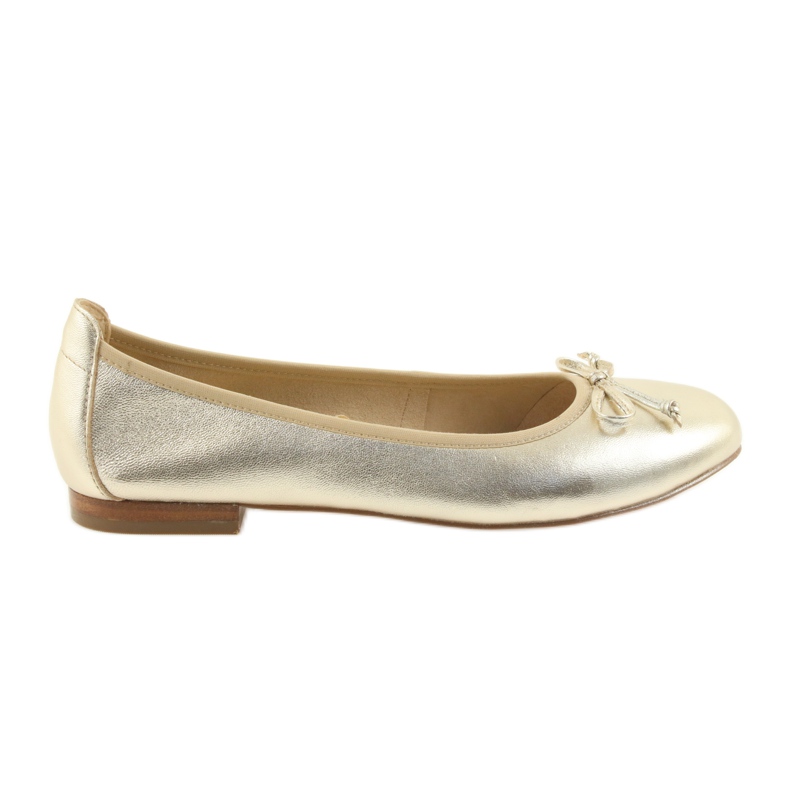 Caprice bailarinas zapatos dorados para mujer 22102