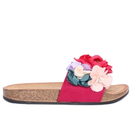 Zapatillas rosa mujer rosa P-848 Fucsia multicolor