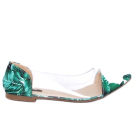 Bailarinas verdes transparentes 333-60 Verde
