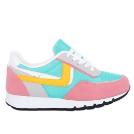 CB-02 Calzado deportivo rosa rosa y azul amarillo