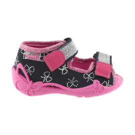Zapatillas befado zapatillas niños 242P089 azul marino rosa gris
