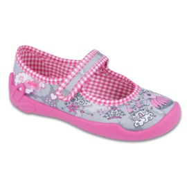 Calzado infantil befado 114X332 gris rosa