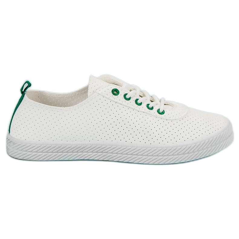 Kylie Zapatillas con cordones calados blanco Kylie Zapatillas con cordones calados blanco