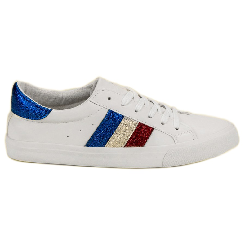 Comer Zapatillas blancas con cordones blanco