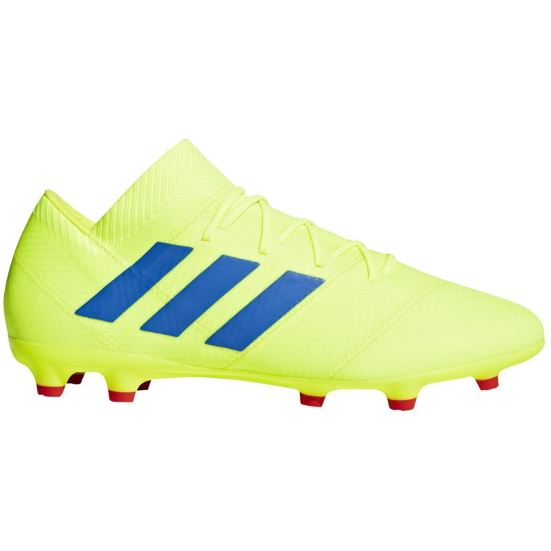 Botas de fútbol adidas Nemeziz 18.2 Fg M BB9431 amarillo amarillo