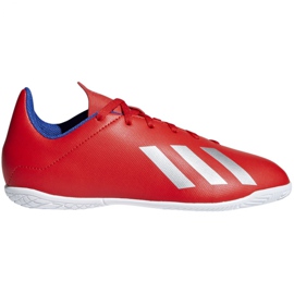 Zapatos de interior adidas X 18.4 In Jr BB9410 multicolor rojo