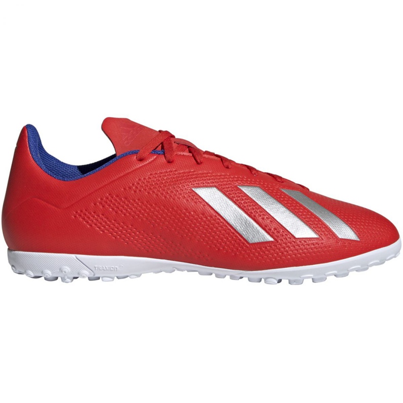 Botas de fútbol adidas X 18.4 Tf M BB9413 multicolor rojo