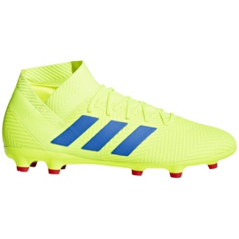 Botas de fútbol adidas Nemeziz 18.3 Fg M BB9438 multicolor amarillo