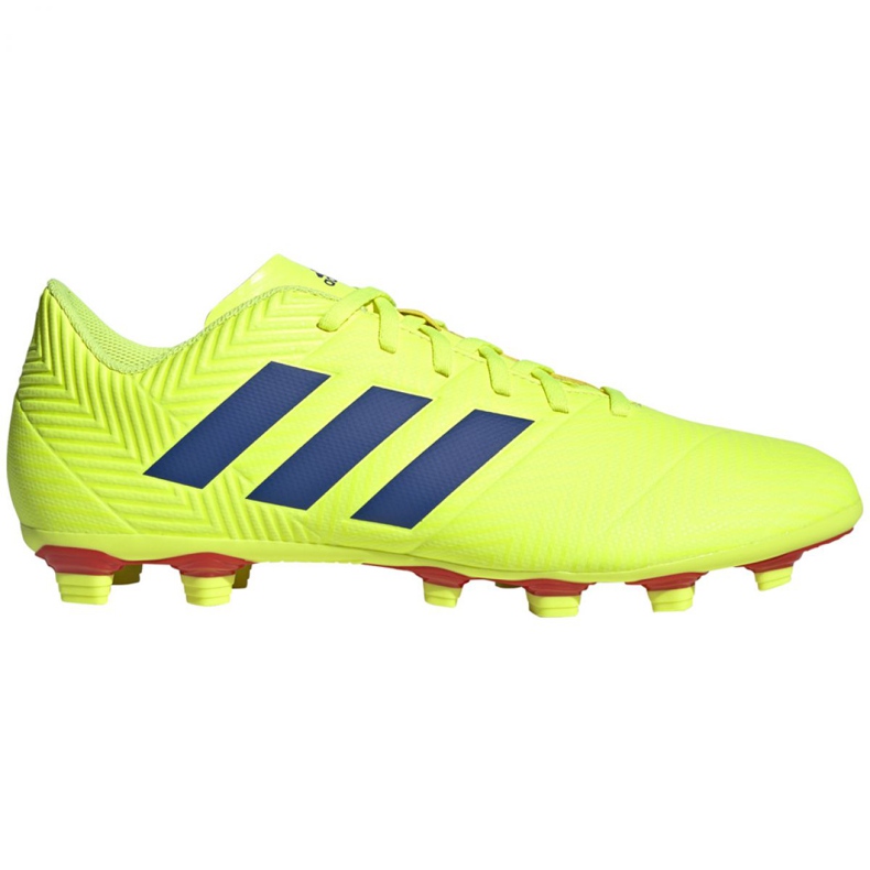 Botas de fútbol adidas Nemeziz 18.4 FxG M BB9440 amarillo amarillo