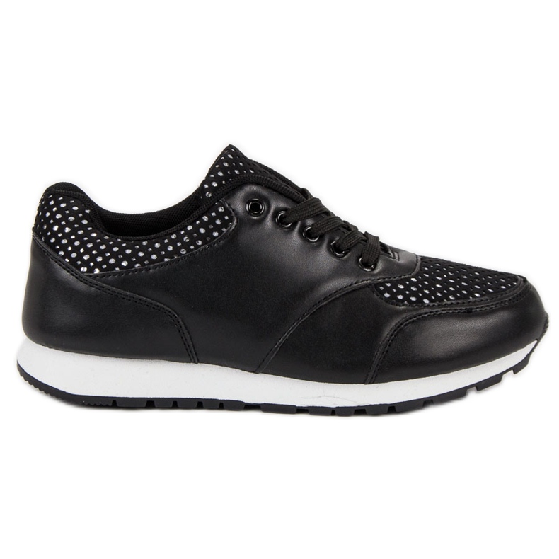 Zapatos deportivos con malla negro