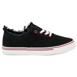 Zapatillas Textiles Negras negro