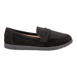 Comer Mocasines de ante negro