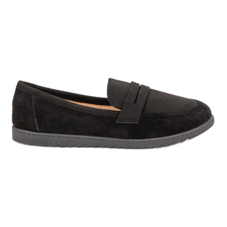 Comer Mocasines de ante negro