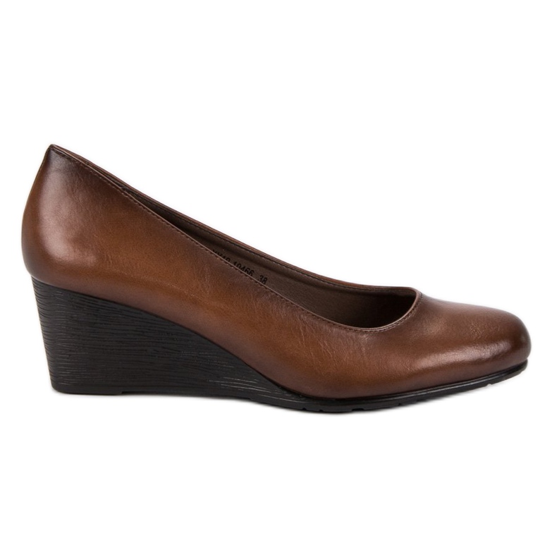 Zapatos de tacón clásicos en la cuña VINCEZA marrón