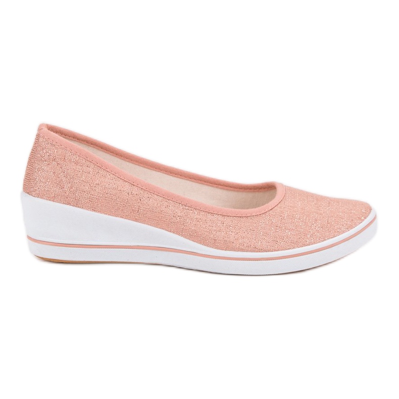 Comer Bailarina rosa en cuña rosado Comer Bailarina rosa en cuña rosado