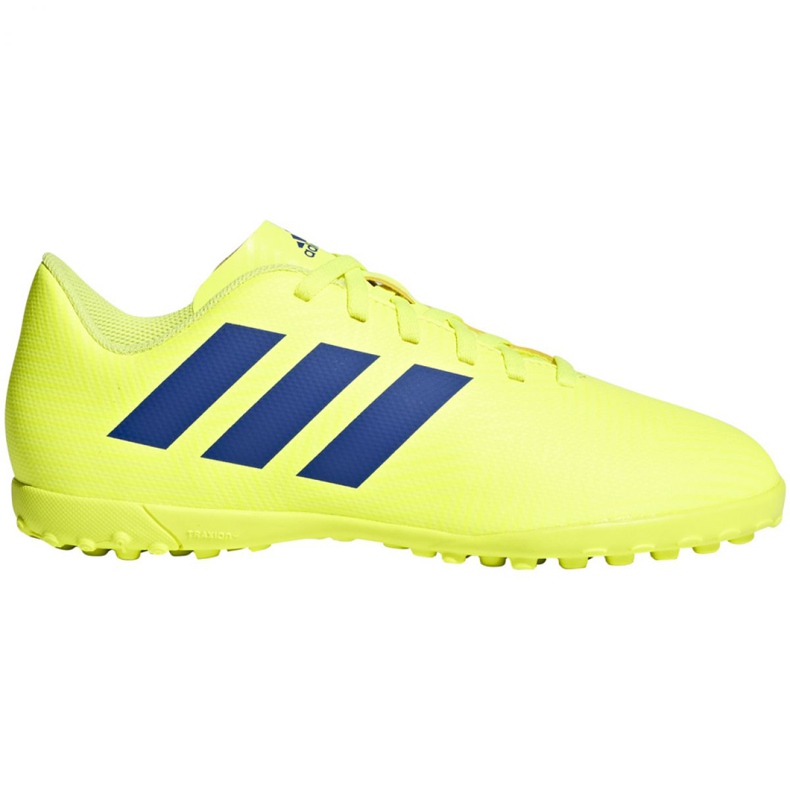 Botas de fútbol adidas Nemeziz 18.4 Tf Jr CM8522 amarillo amarillo