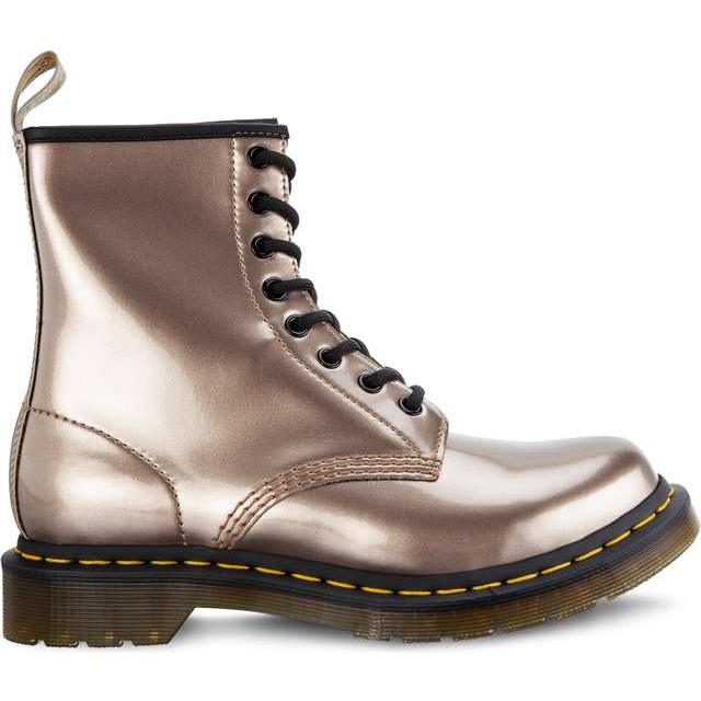 Dr. Martens 1460 Vegan Chrome Rose Gold amarillo multicolor