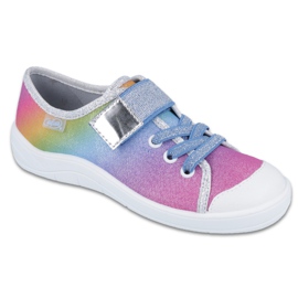 Zapato infantil color befado 251Y124 azul multicolor rosado