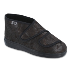 Zapatos de mujer befado pu 986D007 marrón negro