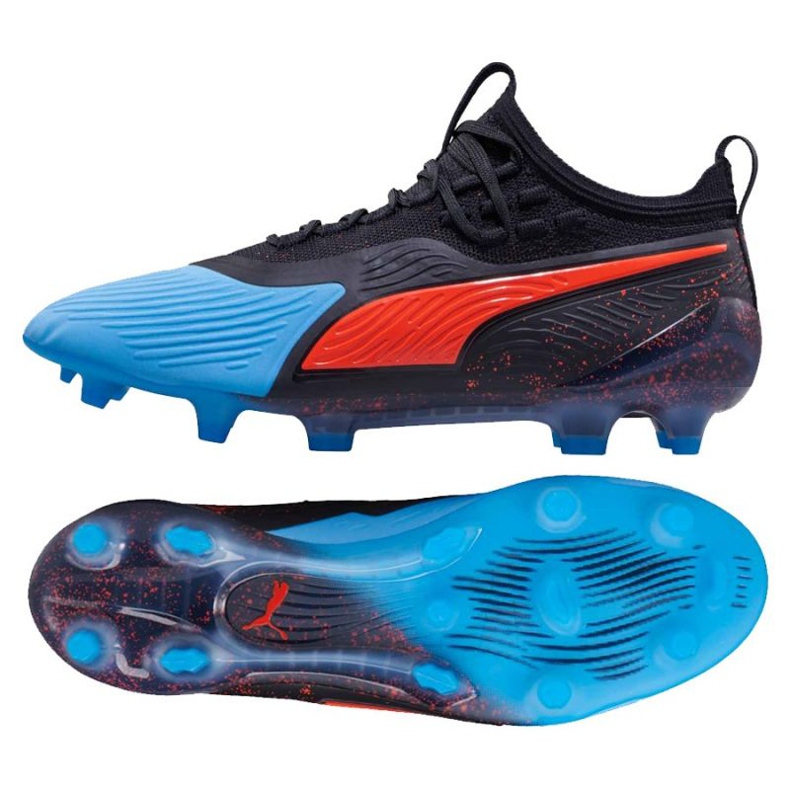Botas de fútbol Puma One 19.1 Syn Fg Ag M 105481 01 negro negro Botas de fútbol Puma One 19.1 Syn Fg Ag M 105481 01 negro negro