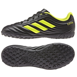 Botas de fútbol adidas Copa 19.4 Tf Jr D98100 negro negro Botas de fútbol adidas Copa 19.4 Tf Jr D98100 negro negro