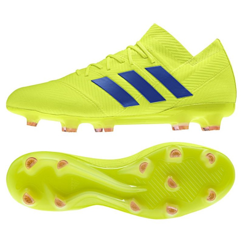 Botas de fútbol adidas Nemeziz 18.1 FG M BB9426 amarillo
