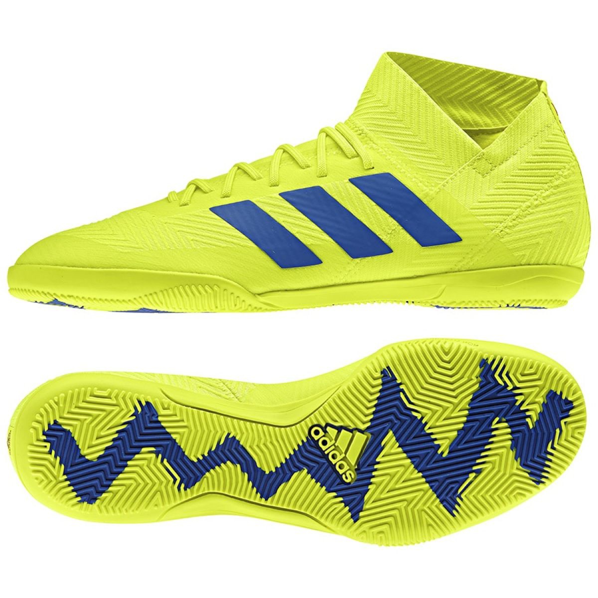 Zapatos de interior adidas Nemeziz 18.3 In M BB9461 amarillo