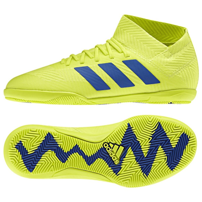 Zapatos de interior adidas Nemeziz 18.3 In Jr CM8512 amarillo amarillo