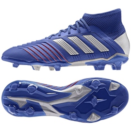 Botas de fútbol adidas Predator 19.1 Fg Jr CM8530 azul azul