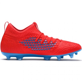 Botas de fútbol Puma Future 19.3 Netfit Fg Ag M 105539 01 rojo naranjas y tintos