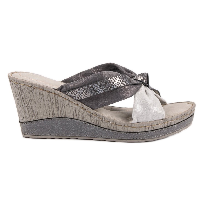 Sandalias de cuña VINCEZA gris