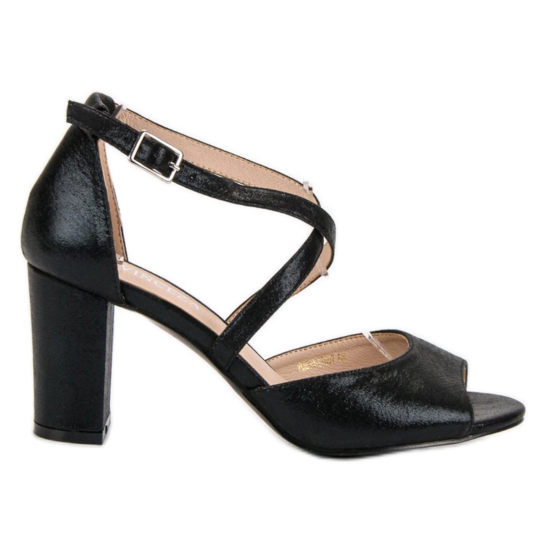 Sandalias negras en un bar VINCEZA negro Sandalias negras en un bar VINCEZA negro