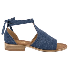 Sandalias de mezclilla VINCEZA azul