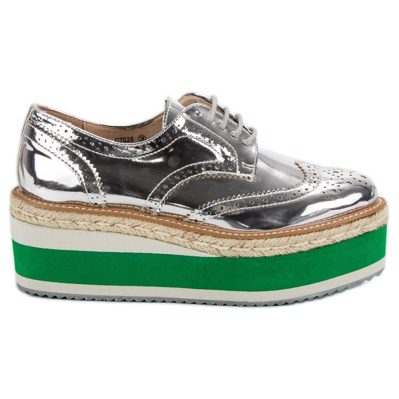 Corina Zapatos de cuña de moda gris Corina Zapatos de cuña de moda gris