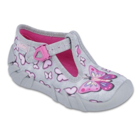 Calzado infantil befado 110P351 gris rosa