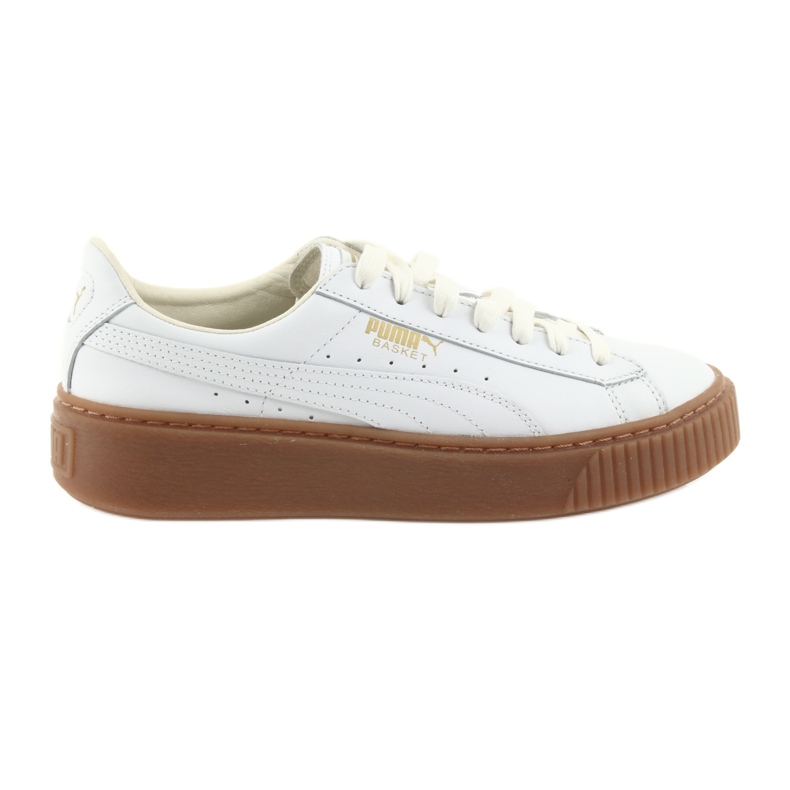 Puma Zapato de mujer Basket Platform Core W 001 blanco