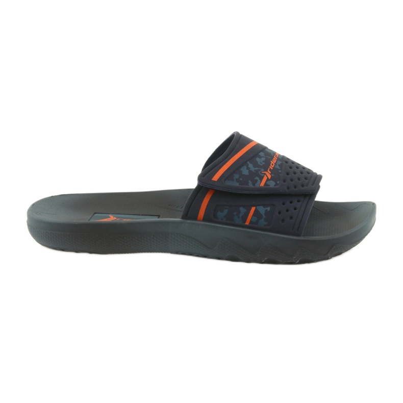Zapatillas hombre Rider 82500 azul marino ocio naranja