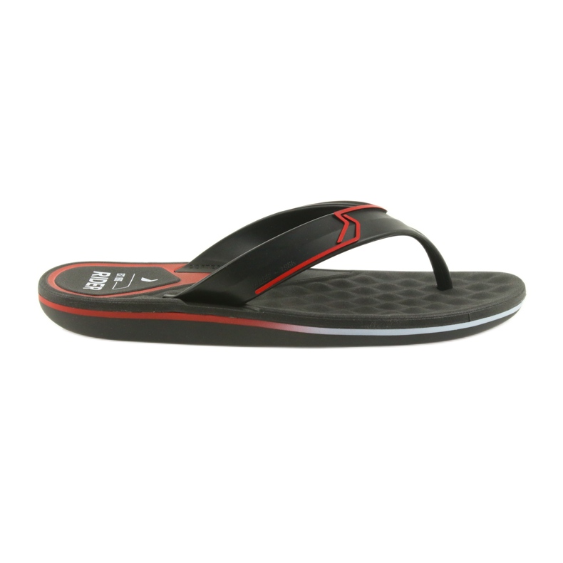 Rider 11315 chanclas de gel para hombre negro rojo