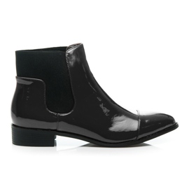 Bestelle Botines Chelsea lacados negro