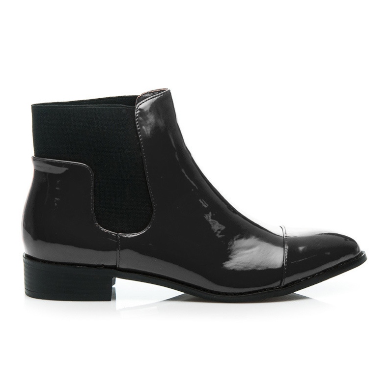 Bestelle Botines Chelsea lacados negro