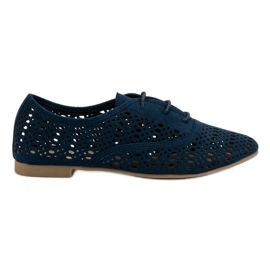 Corina Zapato calado azul marino