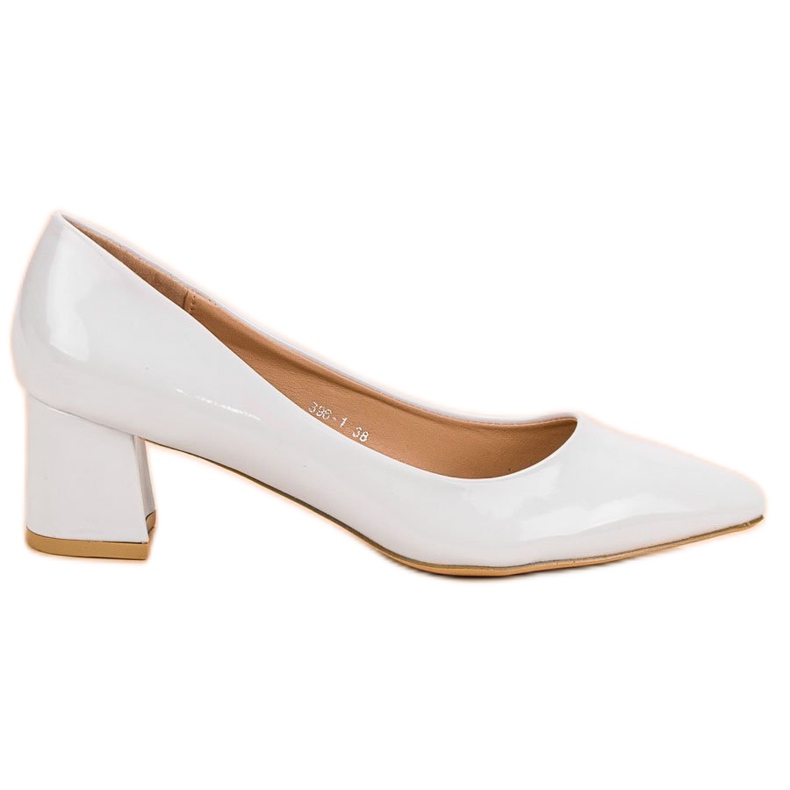 Diamantique Bombas blancas elegantes blanco
